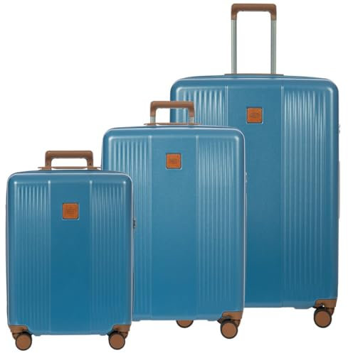 Bric's Ferrara 3er-Set Trolley – Ultraleicht, TSA-geprüft, Denim, L