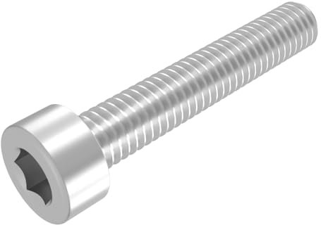 SECCARO Vite cilindrica M2,5 x 18 mm, in acciaio inox V2A VA A2, DIN 912/ISO 4762, filettatura totale, 20 pezzi