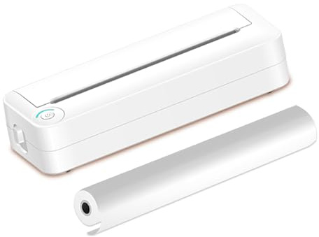 YDuupxe Imprimante Photo Portable X8 A4, Thermique sans Encre, Connexion, pour Voyage d'affaires, école, édition Mobile (White)