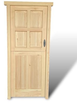 Rusticos Juan Garcia Puerta de exterior partida de madera 210cm X 92cm (sin clavos) (APERTURA A IZQUIERDAS)