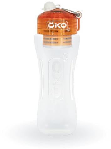 ÖKO Gourde filtrante (filtre 400 L inclus) - 650mL - Orange