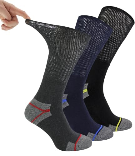 Dr.Socks Multipack Arbeitssocken Für Diabetiker Herren Merinowolle Arbeitssocken Ohne Gummi