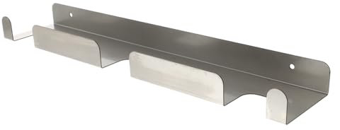CHILDWEET Stainless Steel Storage Rack Wall Mount for Pizza Peels Heavy Duty Hooks Brushed Finish