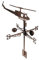 TOGEVAL Girouette hélicoptère Décoration de girouette Décoration de Jardin extérieur Décor de Jardin Original girouette pour voilier girouettes pour Cour girouette de pelouse Le Fer Coffee