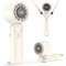 2025 Turbo Handheld Fan - 100-Speed Adjustable, USB Rechargeable, 5000mAh Battery, 7-Blade High-Speed Cooling for Travel, Office & Camping - Compact, Foldable with LED Display & Carabiner Clip (Beige)