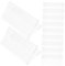 Tofficu 10Pièces Porte Nom Plastique Transparent Support de Plaque Signalétique V Pet Organisateur de Cartes de Visite pour Réunions