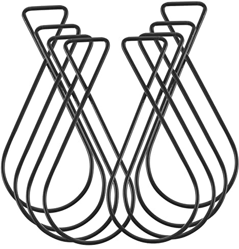 Gatuida Crochets de Plafond en Acier Noir Suspendu Automatiques 100 Pièces | Clips Robustes Antirouille, sans Clous Vis ni Adhésif, pour Mariage et École, Usage Plafond