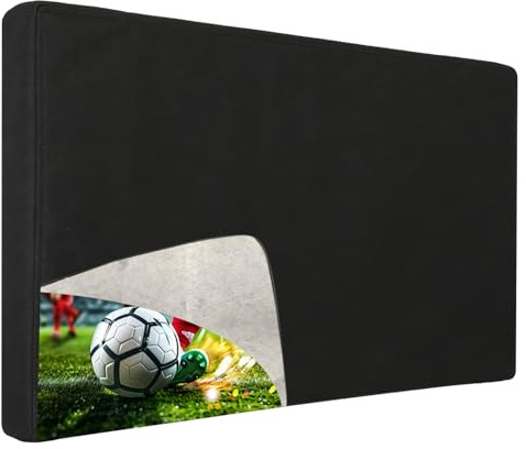 FORGING MOUNT Outdoor-TV-Abdeckung 95-100 Zoll mit Reißverschluss, wetterfeste Abdeckung, Größe 228,6 cm B x 132,1 cm H, wasserdicht für Flachbildfernseher, weiche, kratzfeste Innenseite, 600D dicker