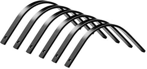 VEVOR Rock Rake Tines, 6 Pack 1 x 5/16 Bolt-Mount Landscape Rake Tines Replacement, One Bolt Hole, High-Strength & Heat-Treated Steel Gravel Rakes Tine Replacement Parts