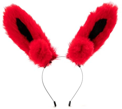 Generisch Cosplay Ohren Stirnband, realistischer Look, Anime Kopfbedeckung, Requisiten für Halloween und Anime Convention, weicher Plüsch Kopfschmuck