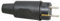 Kopp Schutzkontaktstecker mit Knickschutztülle, IP44, spritzwassergeschützt, 250V (16A), Schutzkontakt Stecker aus Vollgummi für erschwerte Bedingungen, bruchfest, großes Modell, Schwarz, 179516047