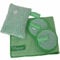 Jemako Set 4-teilig grün - 2 x Pads - 1 x Profituch - 1 x Reinigungsschwamm