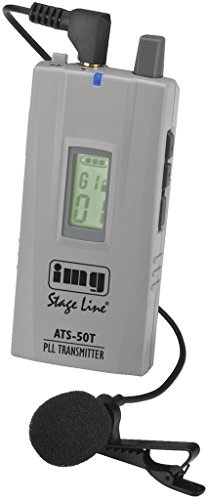 IMG STAGELINE ATS-50T 40-Kanal-Mono-PLL-Sprach-Übertragungssystem, 863-865 MHz silber