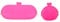 Efreecity Portamonete in silicone/regalo per la festa della mamma, Borsa per monete rosa+custodia per occhiali, Etichettalia unica