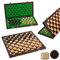 Dame Spiel Holz 100 Felder XXL Checkers | Master Of Chess | Chess Board 39 cm | Handgefertigte Edles Schachbrett Klappbar - Dame Brettspiel für Kinder und für Erwachsene