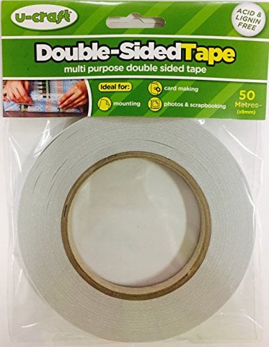 U-Craft Double Sided Clear Adhesive Tape 3mm x 50 metres