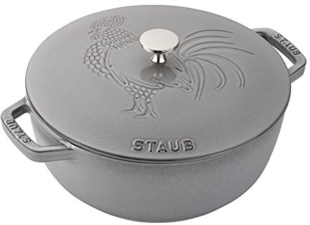 Staub Ghisa 3.75-qt Essential French Oven Gallo - Grigio Grafite Made in France