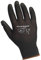12 PACK - BLACK NYLON PU COATED GRIP Safety Work Gloves Builders Construction Mechanic (LARGE - Size - 9)