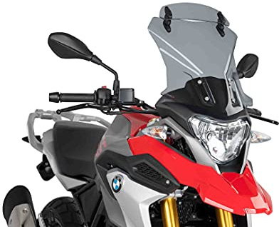 Puig 9880H Touring Windscreen With Visor improved wind protection, Smoke