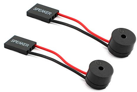 Maxmoral Mini-Stecker Buzzer für PC-BIOS-Computer, Motherboard, Mainboard, Signalton, Lautsprecher, 2 Stück