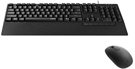 Rapoo NX2000 Wired Desktop Combo Set - Black (QWERTY)