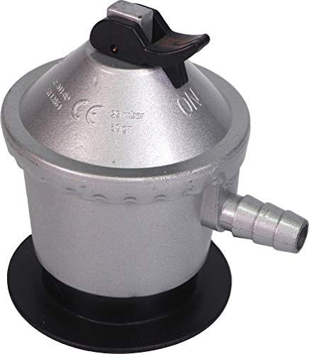 Sanfor Régulateur Bombone Gaz butane 12 kg pour usage domestique | Homologué (UNE-EN12864) | Couleur argent | Taille unique