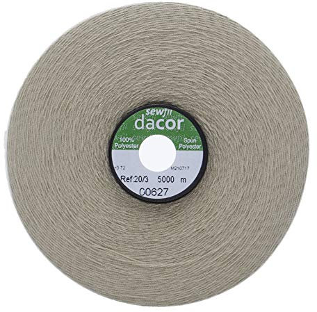Sewfil dacor 20/3 Ne - Kegel Nähgarn Polyester 5.000 Meter 0627 - Leinen