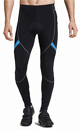 Santic Fahrradhose Herren Winter Radhose Herren lang mit Kissen Fahrradhose