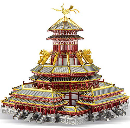 Piececool 3D Puzzle Metal Providence Palace, Scenic Buildings Craft Model Kits for Adults to Build, 3D Puzzles Adult Teens for 304 Stainless Steel, Home Decoration, Collection, 189 Pieces