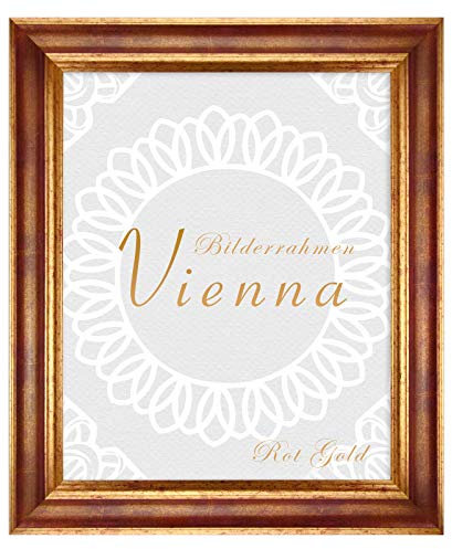 BIRAPA Vienna Cadre photo en bois massif 70 x 90 cm Rougedoré, Encadrement sous verre