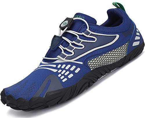 SAGUARO Barfußschuhe Herren Barfuss Schuhe Damen Sommer Outdoor Barfussschuhe Leicht rutschfest Barefoot Shoes for Women Men, Verkehr Blau 43EU