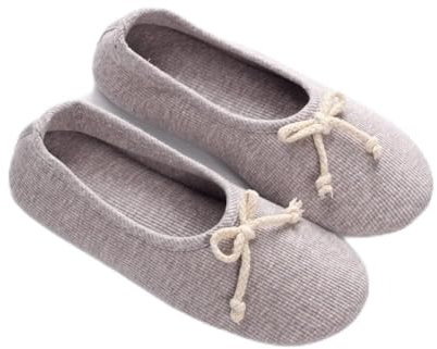 WmHeoo2077 Sweet Pantoufle,Pantoufles Unisexes,Chaussons en Coton à Semelle Souple en Coton, Chaussures de Confinement Post-Partum pour Femmes Enceintes-Grey_34-35