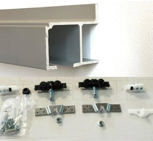 BINARIO KG 120 KIT PER PORTA SCORREVOLE LATERALE 120KG 300 CM