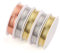 5 rollos de alambre de cobre para manualidades, alambre de cobre para hacer joyas, alambre metal manualidades, plegable, fabricación flores artesanales,suministros y manualidades (0,3 mm x 15 m)