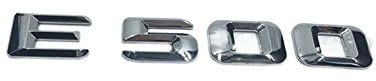 DCALU Fit for Mercedes W211 W212 E-Klasse E500 Chromnummern Buchstaben Aufkleber Heck -Lid -Lid -Emblem e 500 Auto Emblem Briefe