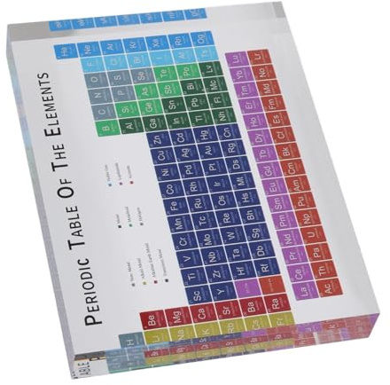 Periodensystem-Elemente, Attraktive Acryl-Periodensystem-Dekoration, Geruchlos, Tragbar, Modern, SchöNes Geschenk, Lehrreich FüR Zuhause FüR das Labor S