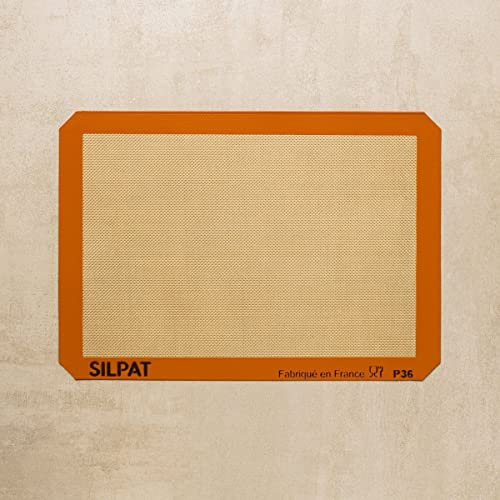 Silpat Toile de Cuisson Antiadhérente 40x30 cm – Tapis Pâtisserie et Viennoiseries Réutilisable - Résistance Thermique, Facile à Nettoyer - Cuisson Uniforme Sans Graissage - Qualité Professionnelle