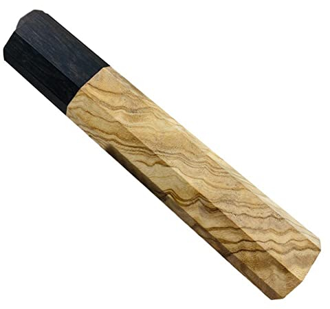 Bumdenuu Coltello da cuoco manico in legno manico ottagonale artigianale manuale fai da te semi damasco coltello manico