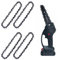 4 Piezas Cadenas de Sierra: Cadena de Mini Motosierra de 4 Pulgadas, Cadena de Repuesto de Motosierra Motosierras Sección 28 para Recortar Accesorios de Cadena de Repuesto de Motosierra