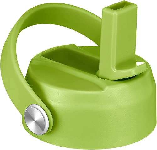 FLORAPELL Straw Lid for Hydro Flask Wide Mouth Water Bottles, Top Lids with Straw Compatible with Hydro Flask 32 40 oz, Replacement Cap Wide Mouth Straws Flip Lid Flex Handle (Seagrass)