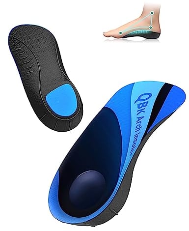 Semelle Talon Douleur, QBK Talonnettes Orthopédiques Talon, Soulagement des Douleurs Pied, Épine Calcanéenne, Pronation, Confortables Unisexe Utilisation Quotidienne M