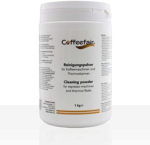 Coffeefair Reinigungspulver 4 x 1kg Reiniger für Kaffeemaschinen Kaffeekannen & Siebträger Espressomaschinen | Entfernt effektiv Fett & Ablagerungen