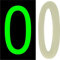 3D Acrylic Luminous House Door Numbers Glow in the Dark Stick On Self Adhesive Home Signs Hotel Office Appartments Mailbox Outdoor 6cm (Number - 0)