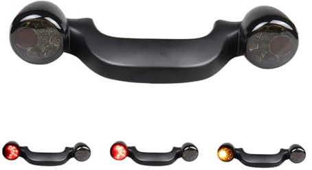 MotoParAcc LED-Blinker hinten mit integrierter Lichtleiste, Motorrad-Bremsrücklichter, kompatibel mit Harley Touring Road King Road Glide Special Electra Glide Heritage Softail