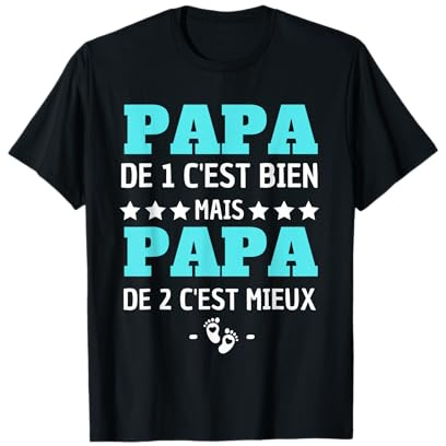 Annonce grossesse papa 2eme enfant 2027 futur papa 2027 T-Shirt