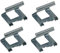 LUTH Premium Profi Parts Klemmfedern Artemis kompatibel mit Whirlpool 488000502357 für Einbau Kochfeld 4stk