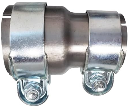 MOCNT Morsetto per Fascia di Scarico Giunzione 45mm a 51mm Riduttore Morsetto per Tubo di Scarico Acciaio Inossidabile Fascetta di Scarico Connettore Morsetto di Scarico