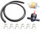 Oniissy 1 raccordo per rubinetto benzina + 3 filtri + 1 tubo flessibile + 6 fascette stringitubo, set di fascette per tubi flessibili per filtro benzina