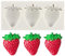 MINFEIDMS Strawberry Fondant Moulds Mini Fruit Chocolate Cake Decorating Silicone Moulds for Cupcake Topper Candy Polymer Clay Gum Paste