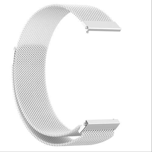 Haofun Nylon Correa para Huawei Watch GT5 41mm Mujer Hombre, Diseño de Pasta Elegante, Pulsera Reemplazo Suave Deportiva Correa, Plata del milán